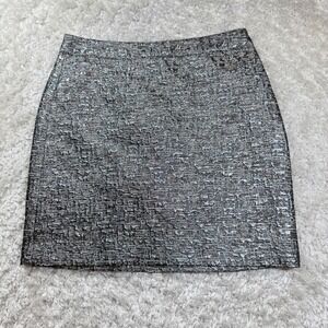 Banana Republic Skirt Women's 4 Metallic Mini Skirt Party Cocktail Sexy Holiday